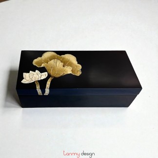 Rectangle lacquer box with the lotus 10*22*H6cm ( different colors and patterns )